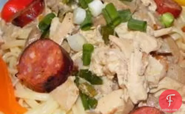 Andouille e frango Creole massas