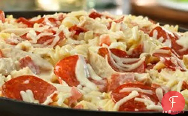 Frigideira De Pizza Branca Pepperoni