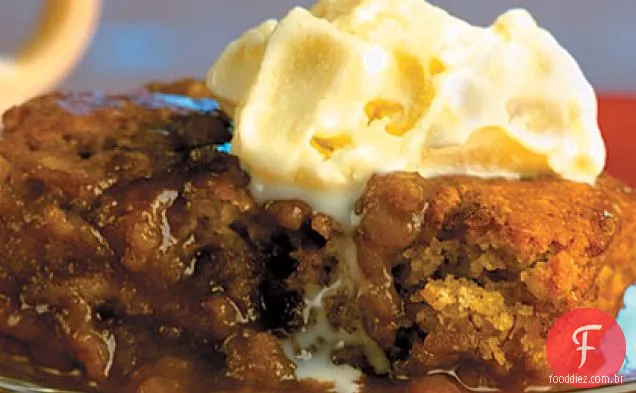 Bolo De Pudim De Caramelo De Banana