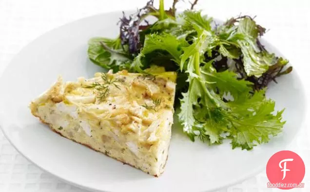 Fritada de Feta e couve-flor