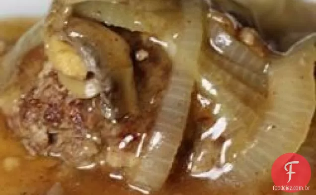 Salisbury bife com cogumelos