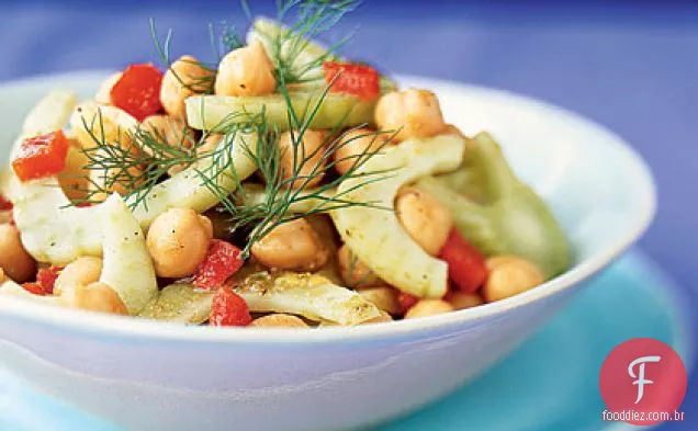 Salada de erva-doce e Grão-De-Bico