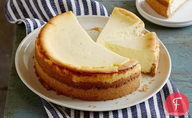 Cheesecake de queijo de cabra com crosta de Wafer temperada