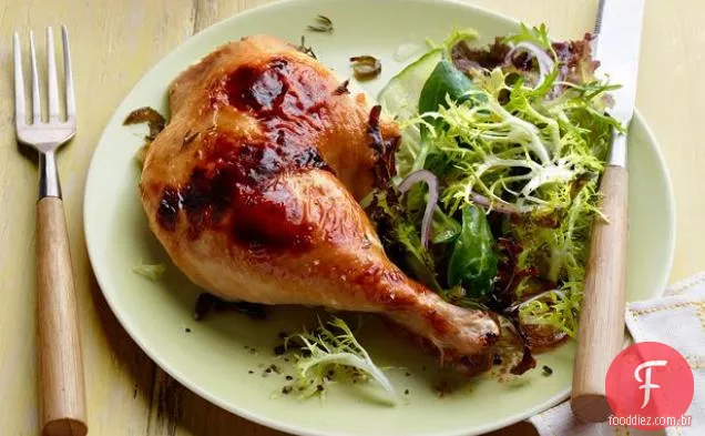 Frango Assado Com Limão E Mel