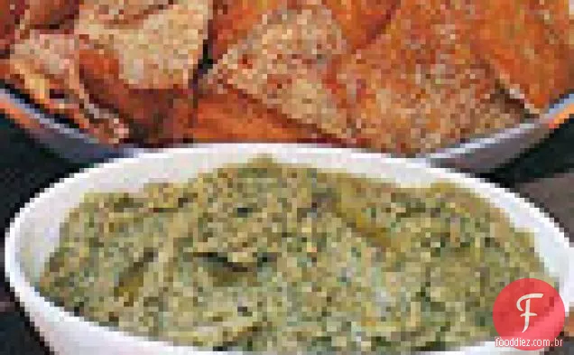 Hummus Do Feijão De Lima Do Herbed
