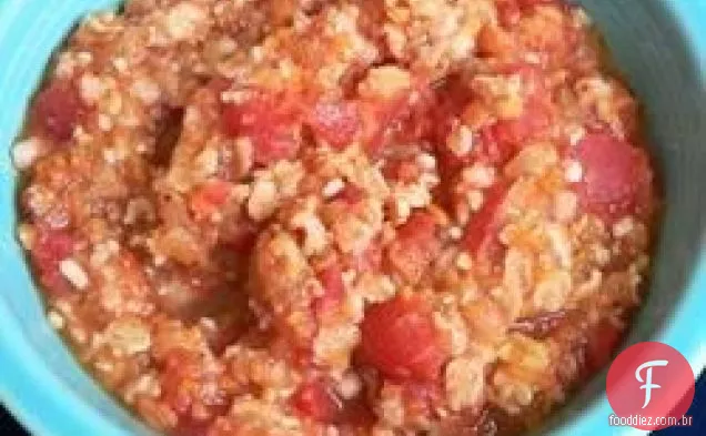 Sopa de aveia e tomate