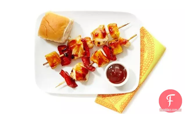 Kebabs De Frango Havaiano