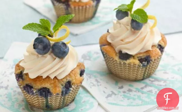 Cupcakes de limão e mirtilo da Missy