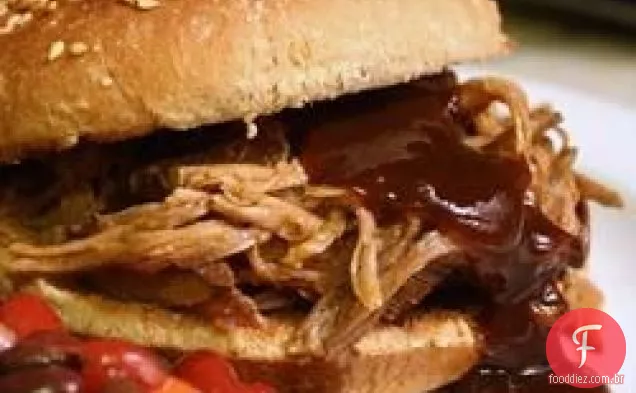 Fogão Lento Texas Puxou Carne De Porco