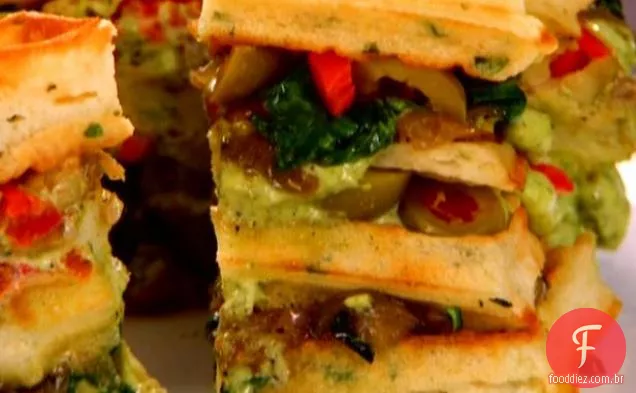 Herbed Waffle com caramelizado funcho Clube