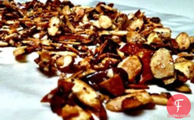 Cobertura De Salada De Amêndoa Tostada Com Açúcar