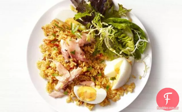 Arroz Com Curry Com Truta Defumada