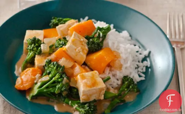 Abóbora de gengibre e Curry de Tofu