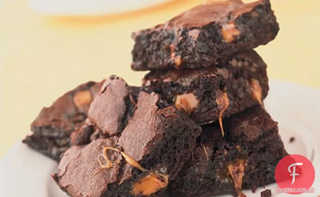 Fudgy Caramel Brownies