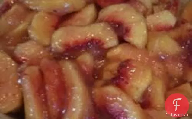 Não Assar Torta De Pêssego