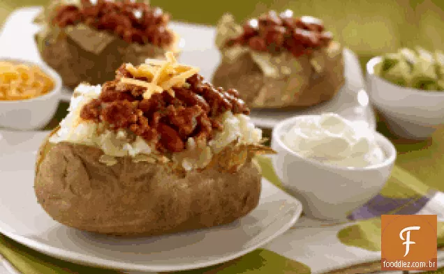Batatas Assadas Recheadas Com Pimenta