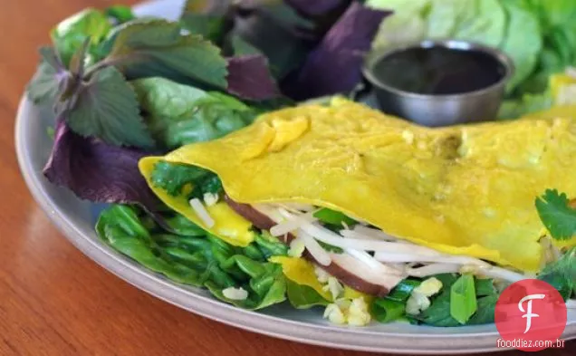 Banh Xeo (crepes vietnamitas) com Tofu