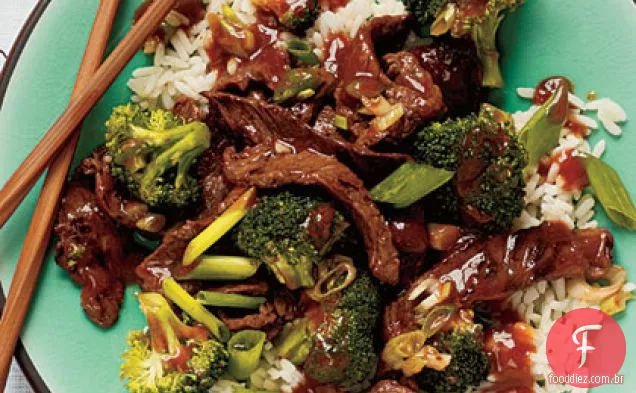 Carne-Brócolis Refogado