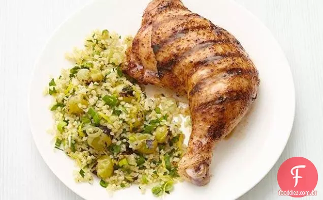 Frango grelhado com Bulgur