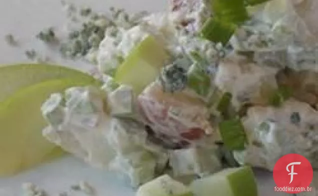 Salada de batata verde e vermelha azul