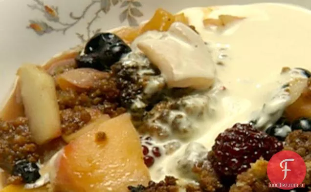 Melão e maçã Berry Crumble
