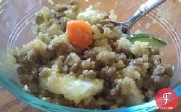 Salada de Quinoa e lentilha