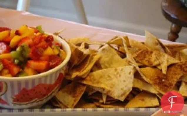 Salsa de frutas com canela Tortilla Chips