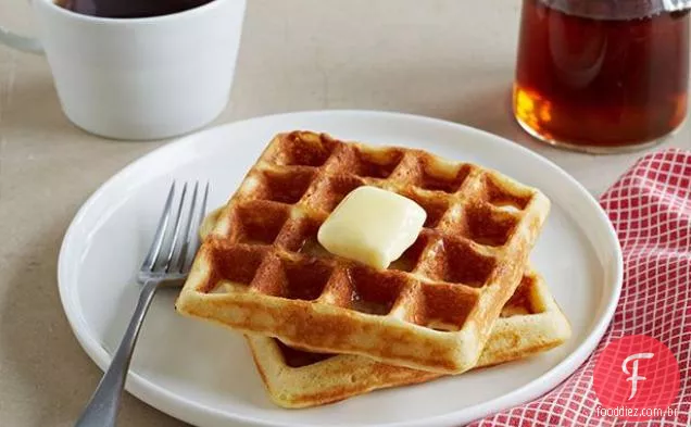 Waffles crocantes e arejados sem glúten
