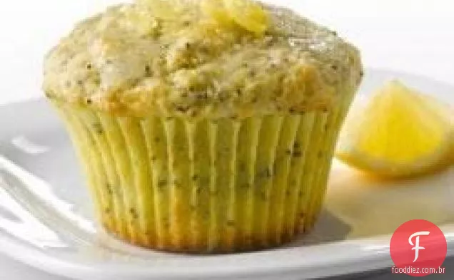 Muffins de sementes de papoula de limão com mistura de cozimento Truvia®