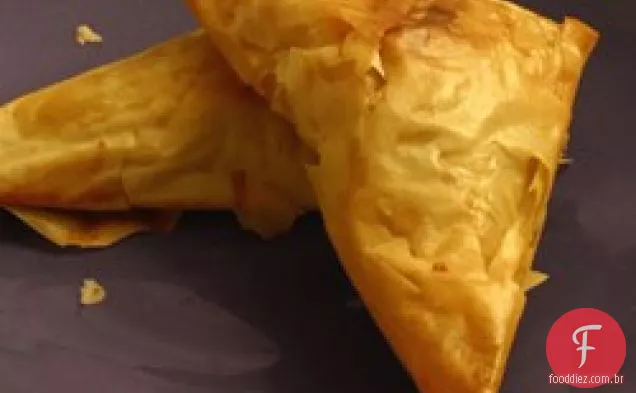 Brie e cogumelo Phyllo Puffs