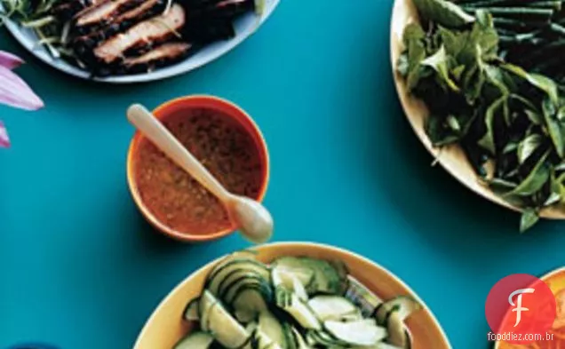 Celofane - Salada De Macarrão com porco assado