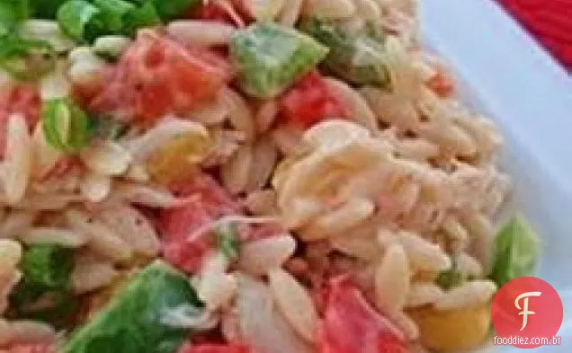 Salada de caranguejo e Orzo
