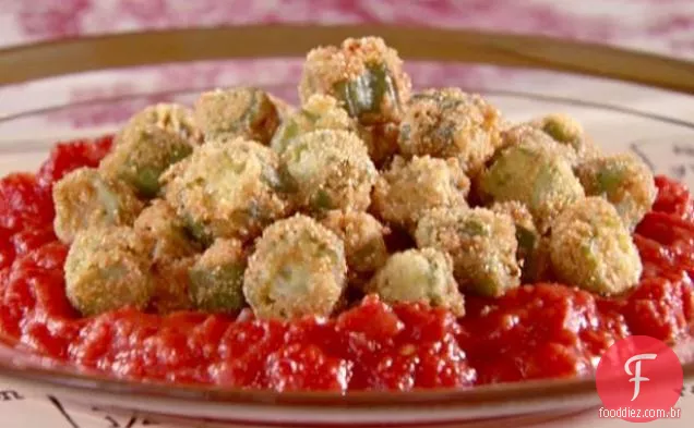 Quiabo frito com tomate