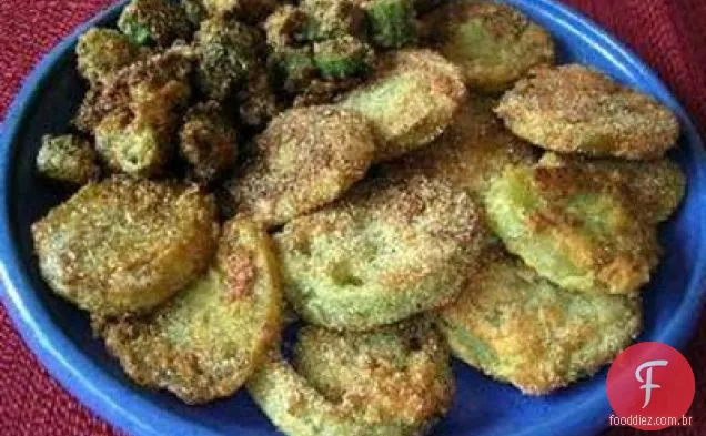 Tomates Verdes Fritos E Quiabo Frito