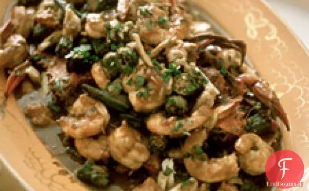 Camarão E Caranguejo Gumbo