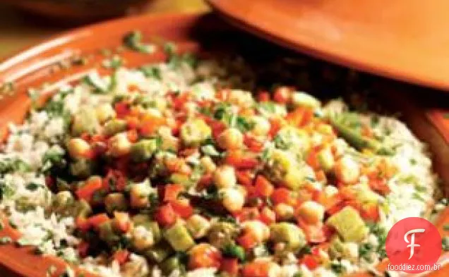 Quiabo E Grão-De-Bico Tagine