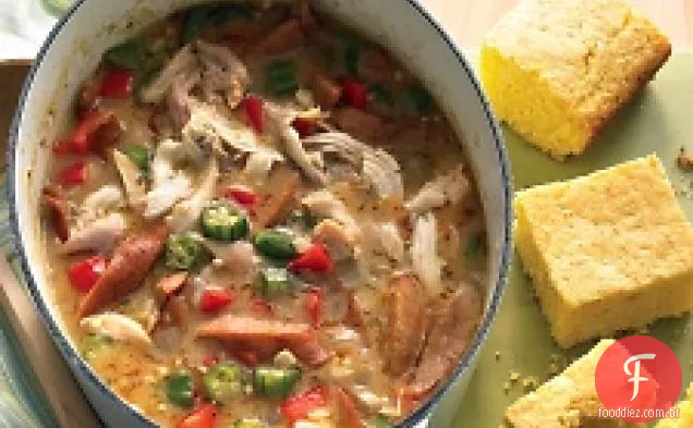 Gumbo de frango de meia hora