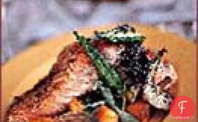 Erva Salmão Assado com legumes Crioulos
