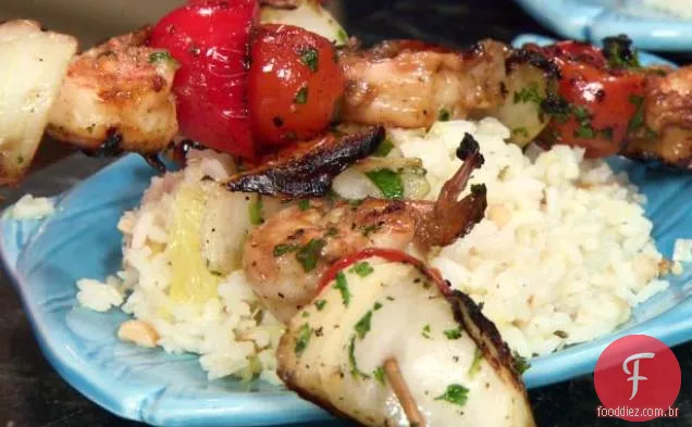 Jerk Shrimp Kebabs