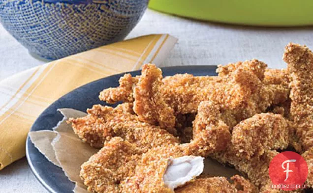 Frango Frito Com Parmesão E Noz-Pecã
