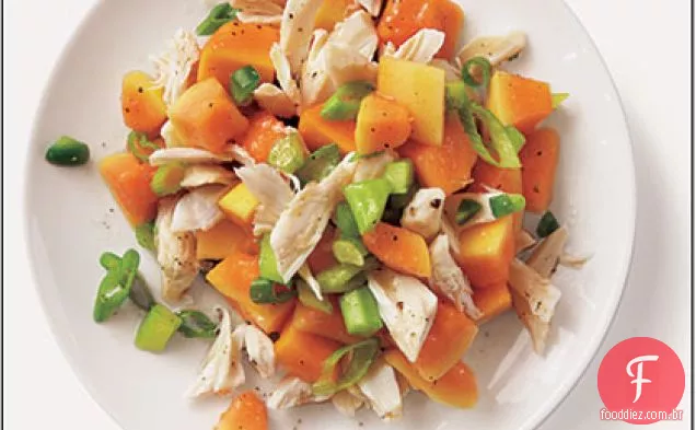 Caranguejo Picante-Salada De Mamão