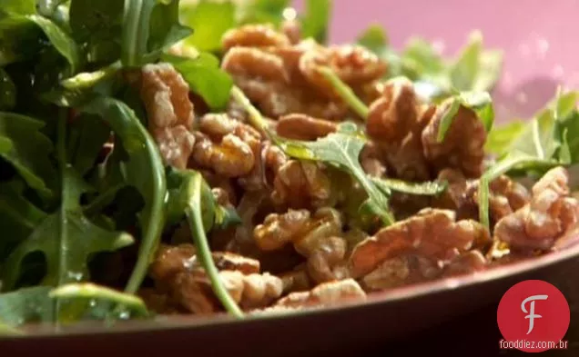Salada de rúcula e pêra