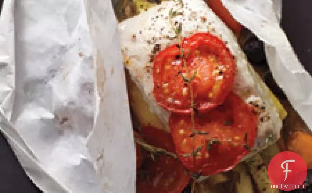 Alibut, Abóbora, Tomate E Azeitonas