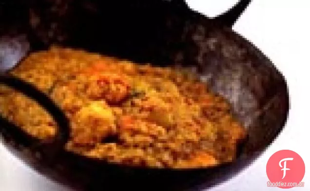 Guisado Picante De Lentilha Do Sul Da Índia