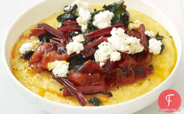 Polenta com tomate assado