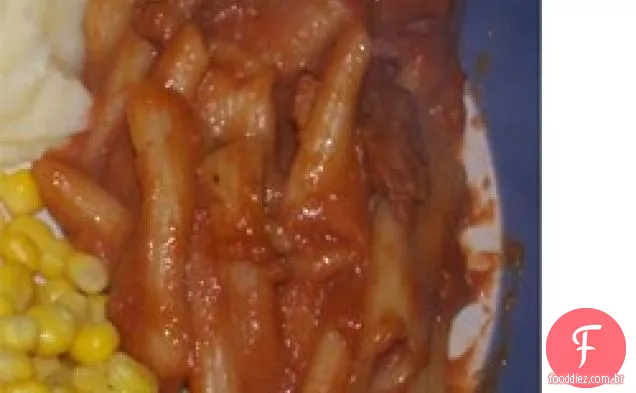 Caçarola de carne e macarrão