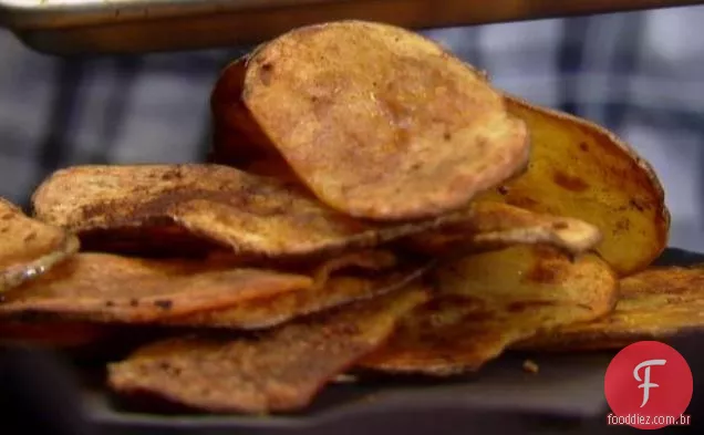 Tábuas Crocantes De Batata Com Alho