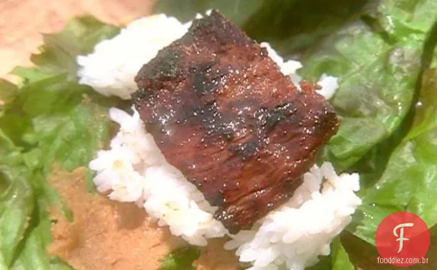 Costelas curtas para churrasco de estilo coreano