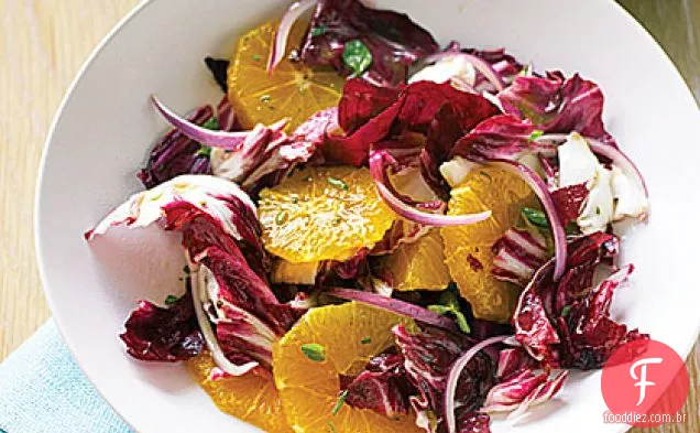 Salada de laranja, Radicchio e orégano