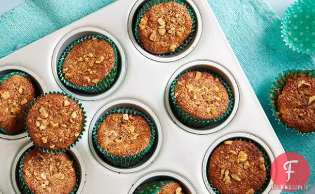 Muffins De Farelo De Banana E Noz